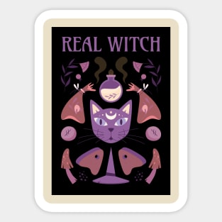 Real Witch Sticker